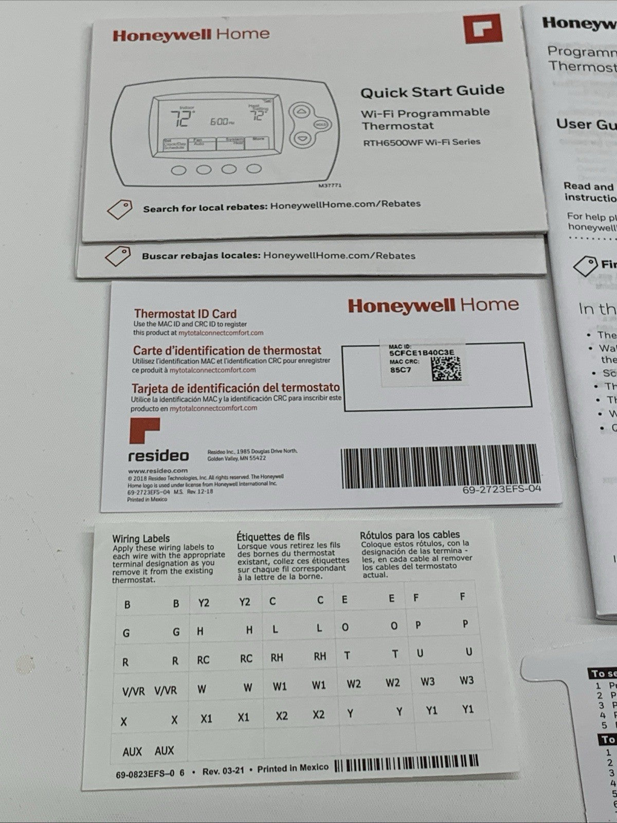 Honeywell Wi-Fi 7-Day Programmable Smart Thermostat RTH6580WF Control Anywhere