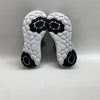 New Balance Women's Fresh Foam Roav V2 Sneaker Black /White/Leopard Print 7.5