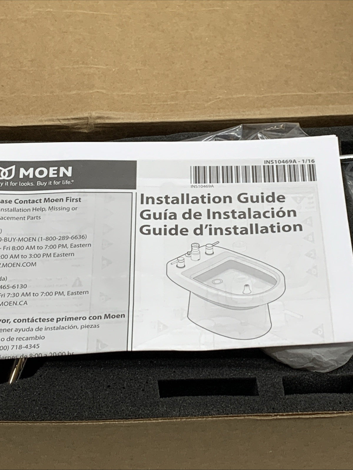Moen T5220 Eva 2-Handle Bidet Faucet Deck Mount Trim kit Valve Required - Chrome