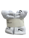 NIKE Dri-FIT Everyday Training 6-Pair Everyday Crew Socks Large (8-12) White