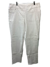 Ruby Rd. Key Item Stretch Denim Long Pants 99403-XF Size 16 White with Pockets
