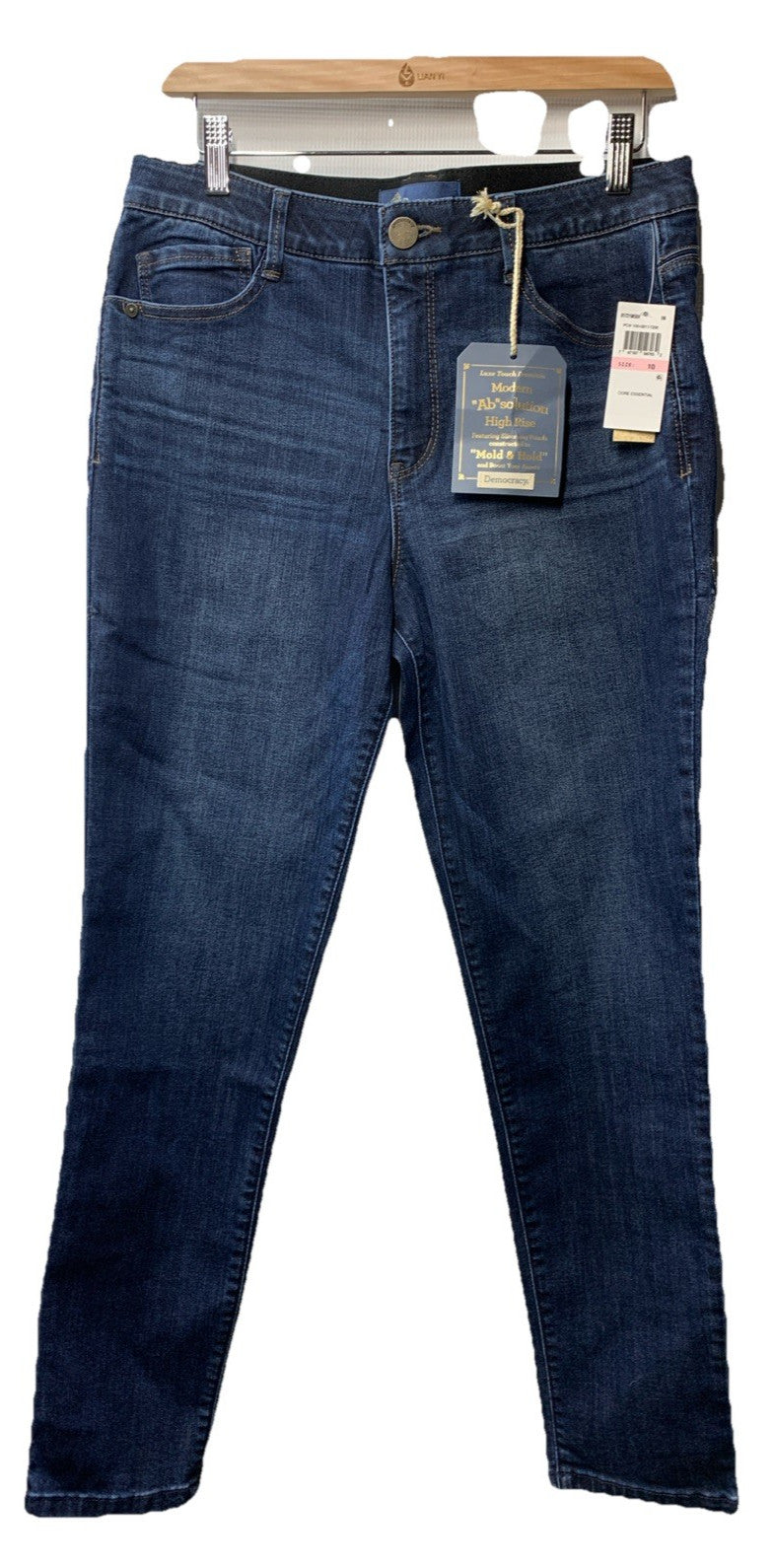 Democracy Women's Ab Solution High Rise Ankle Jean B1721W5EH Size 10 Long Pants