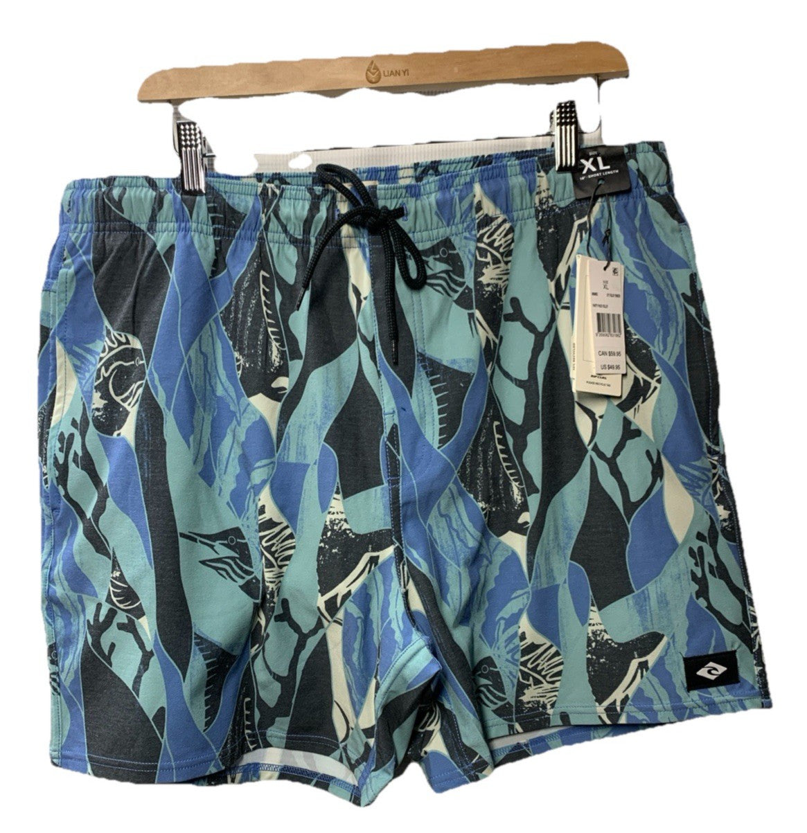RipCurl Laydays Party Pack Volley Boardshort Blue Yonder Size XL Beach Shorts