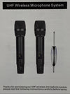 MOYLEAF Wireless Microphones UHF Metal Dual Handheld Cordless Dynamic Mic System