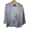 Alex Evenings Womens 3/4 Sleeve Surplice Neckline Stretch Shimmer Jacket Size XL