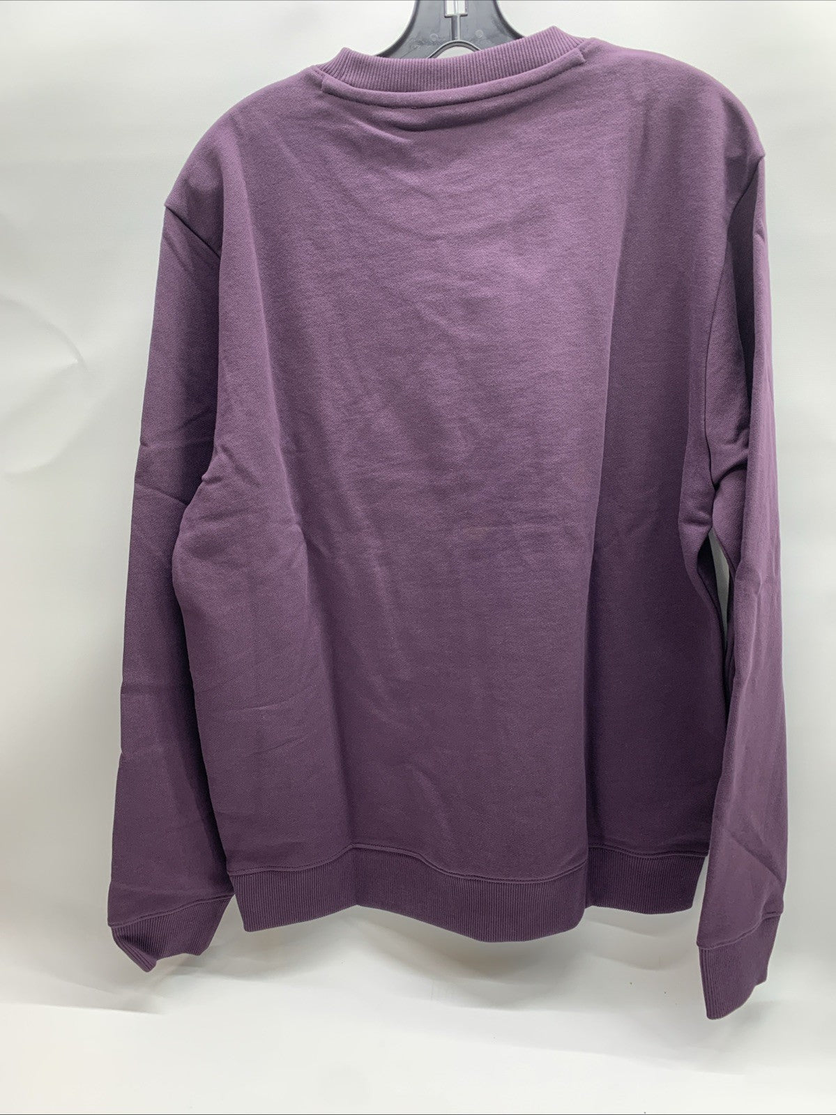 Hugo Boss Men's Diragol212 Purple Logo Crewneck Sweatshirt Large Long Sleeve