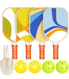 Pickleball Paddles, USAPA Approved Pickleball Paddle Set of 4 with 4 Pickleball