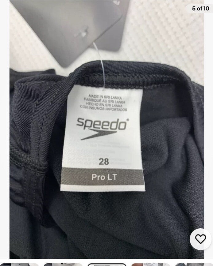 Speedo Women's Swimsuit One Piece Super Pro Solid Adult Suit Black 28 Swimwear