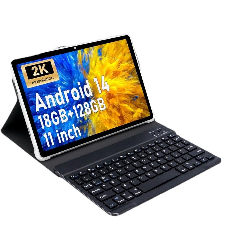 11 inch 2K Tablet 18 Gb Ram with Keyboard Android 14 2000x1200 2 in 1 Gray