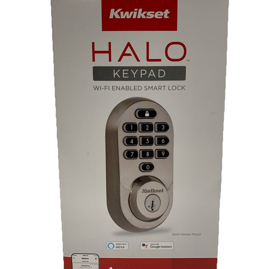 Kwikset 99380-001 Halo Wi-Fi Enabled Smart Home Lock Keyless Entry Door Deadbolt