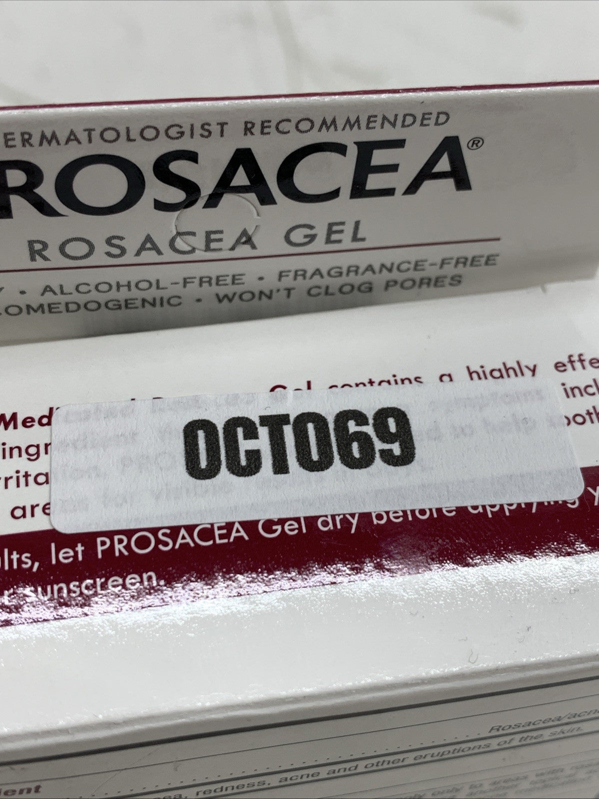 Prosacea Twin-Pack Rosacea Gel Treatment Control Redness Irritation for Face
