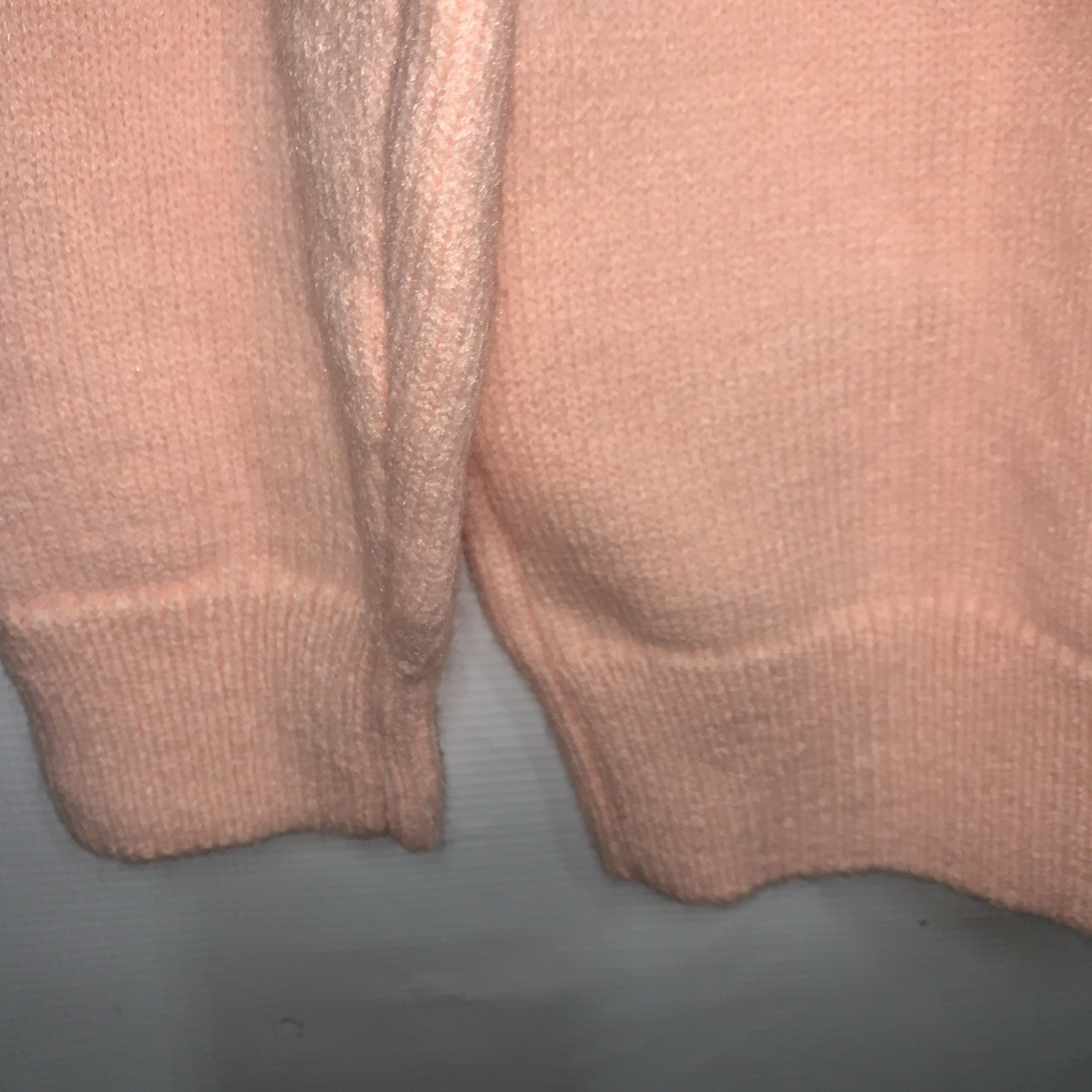 Aelfric Eden Women's Pink Yarn Threaded Dinosaur Sweater Size XS Long Sleeve