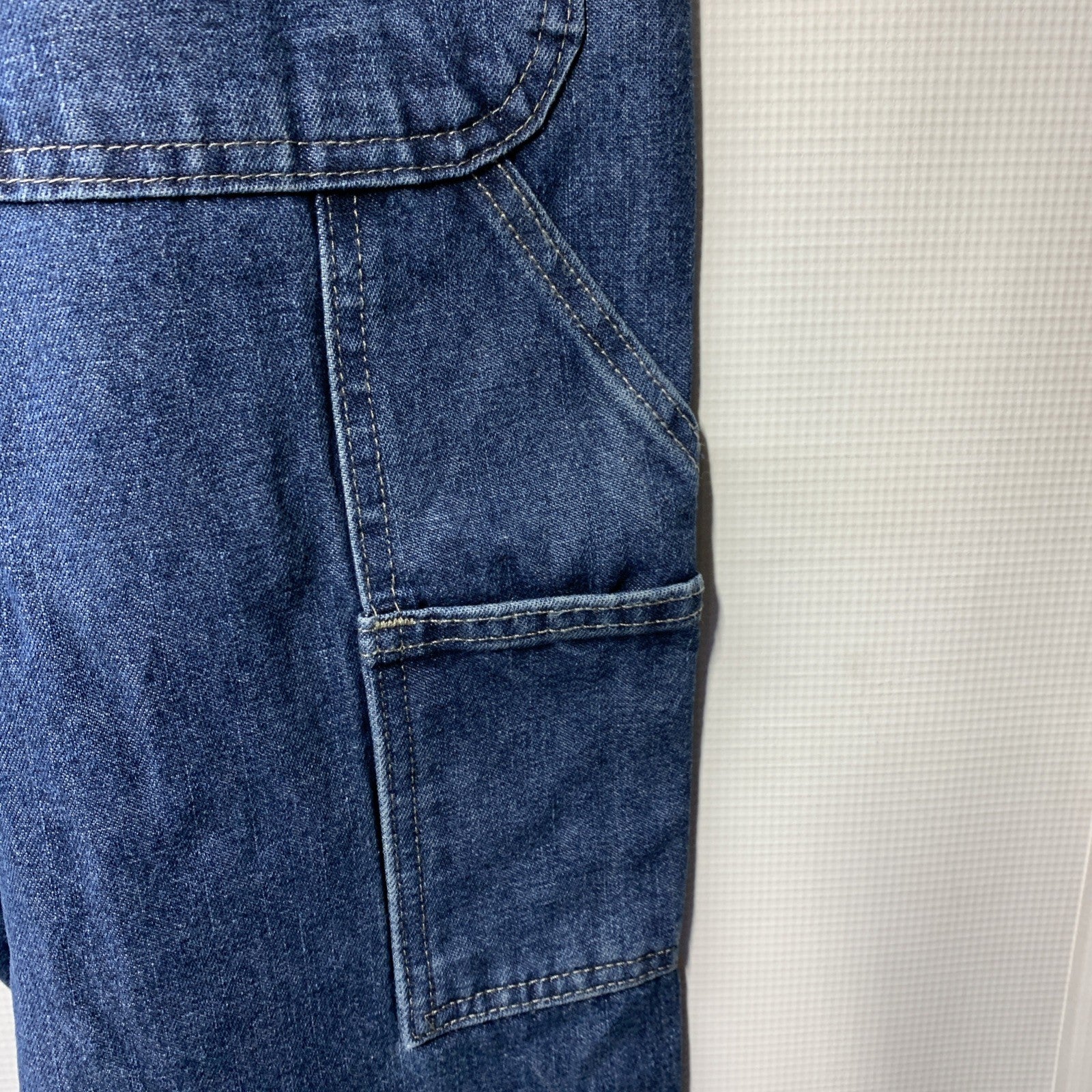 Wrangler Authentics Men's Classic Carpenter Jeans Size 36Wx34L Blue Long Pants