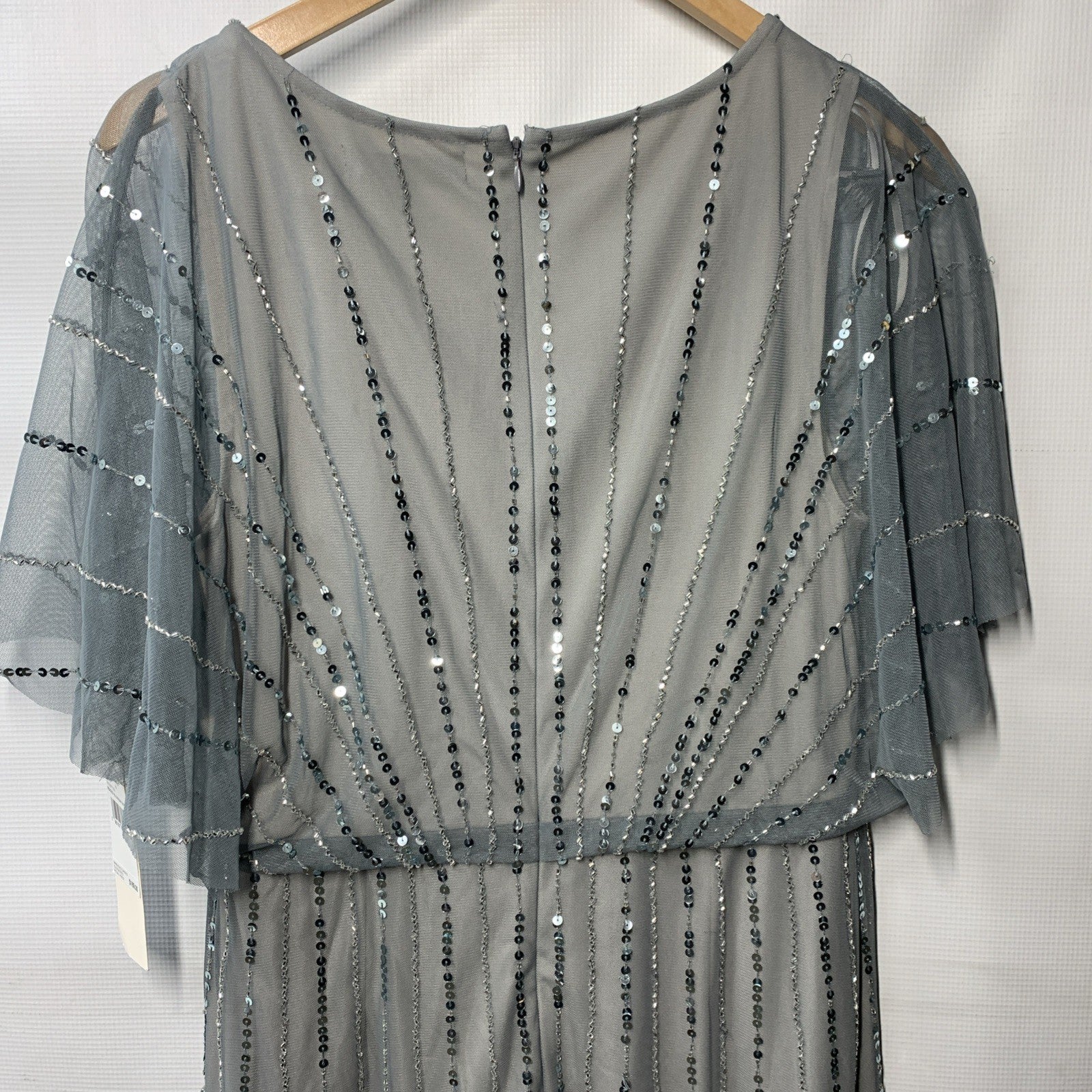 Adrianna Papel Studio Women's Lined Bodice Flutter Sleeve Formal Dress Size 10