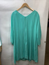 GRACE KARIN Women's Chiffon Flutter Sleeve Party Wedding Cocktail Top Size 3XL