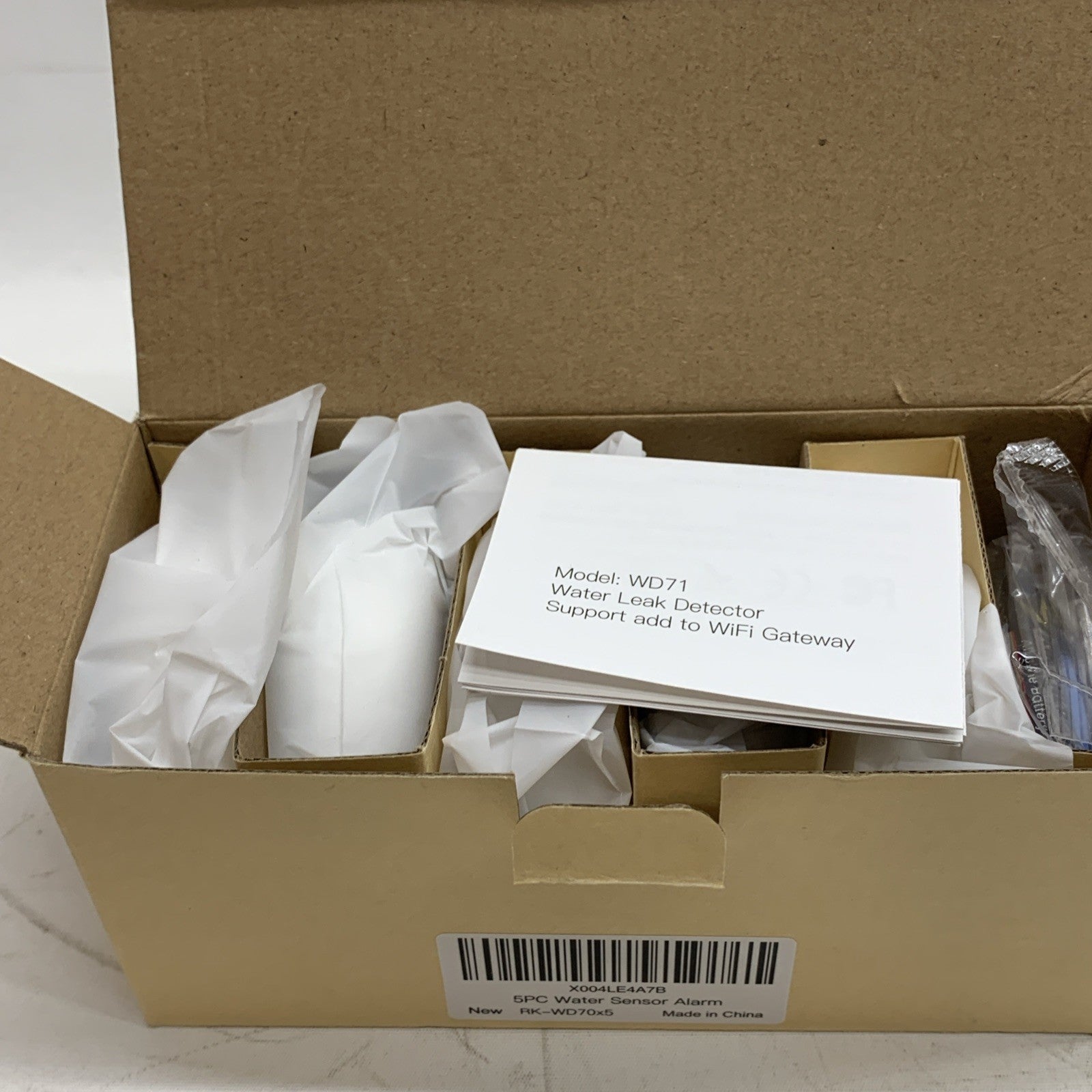 WD70x5 Water Leak Detectors With Dripping & Leaking Sensor Technology - 5 PACK