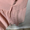Women'S V Neck Ruffle Sleeve Summer Dress Split Flowy Tiered Midi Dress Pink Med