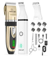 oneisall Dog Clippers & Dog Paw Trimmer Kit 2 in 1 Low Noise Cordless Dog Groom