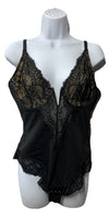 Popilush Shapewear Bodysuits Lace Corset Tops Tummy Control Size Large Black