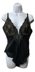 Popilush Shapewear Bodysuits Lace Corset Tops Tummy Control Size Large Black