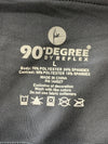 90 Degree by Reflex PW74542 Womens Power Flex Long Yoga Pants Black Size Large