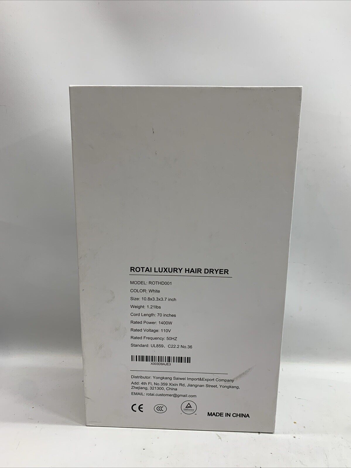 ROTAI Hair Dryer Brushless with 110, 000 RPM, High-Speed Fast Drying, 200 Millio