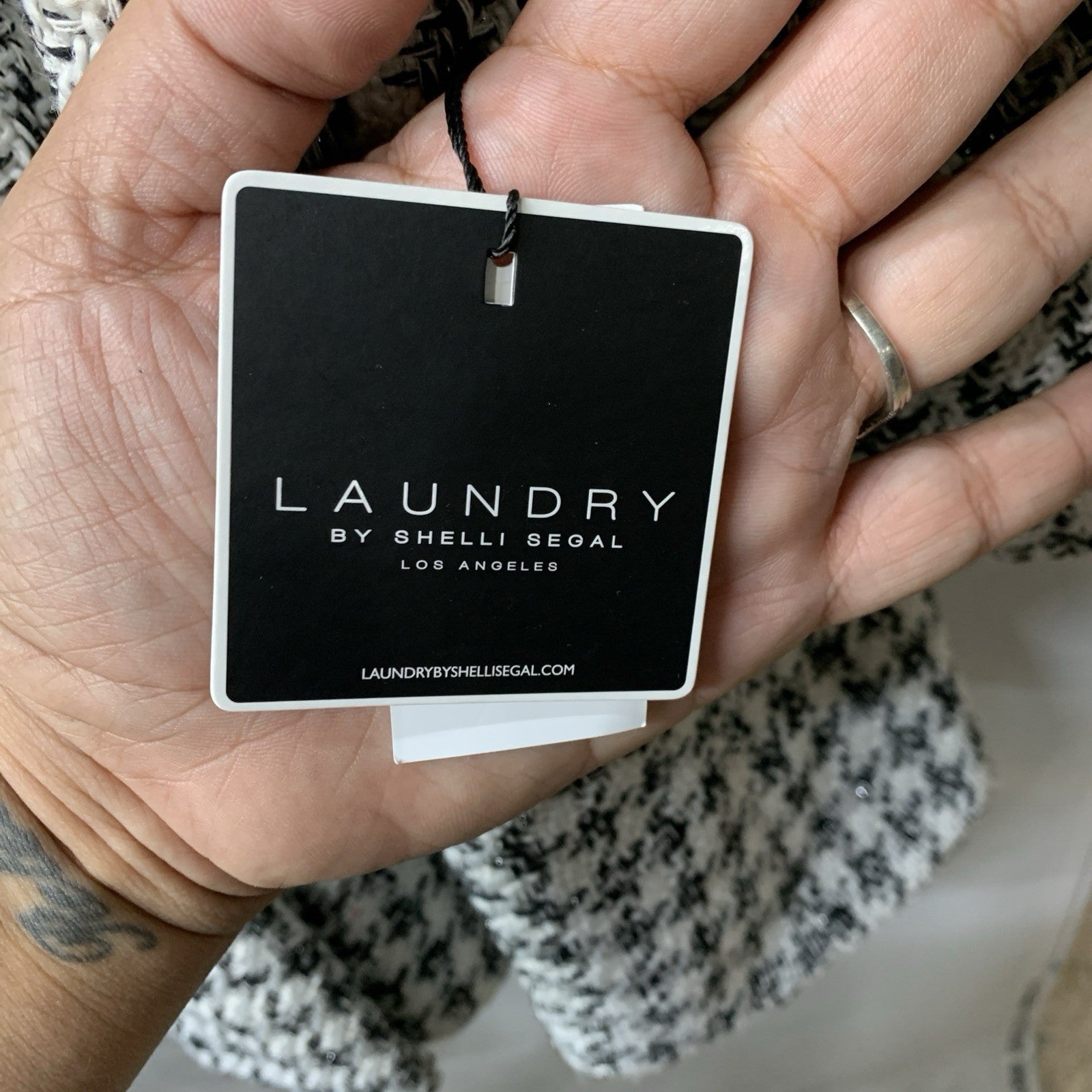 Laundry By Shelli Segal Fit and Flare Plaid Fabric Jacket (XL)