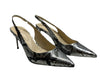 Jessica Simpson Women's Souli Sling Back Lux Metal Snake Heel Size 7 Chrome