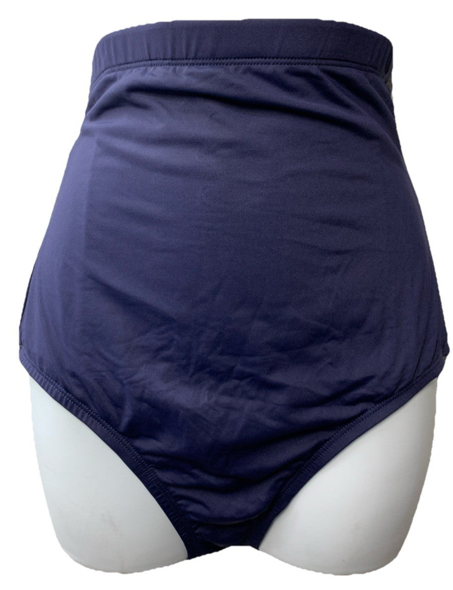 Anne Cole Navy High Waist Tummy Control Swim Bottoms Size Medium Navy MYMB36401