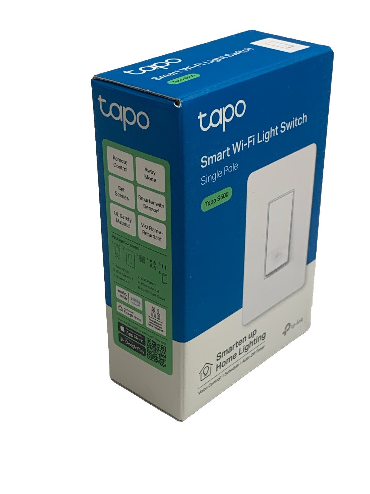 TP-Link Smart Light Switch, Single Pole Neutral Wire Required 2.4GHz Wi-Fi White