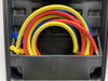 HVAC AC Manifold Gauge Set Recharge R410A R22 Refrigerant Safety Valves Hose