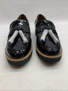 Franco Sarto Womens L-Carolynn Loafer Size 9.5 W Black Patent Platform Shoe