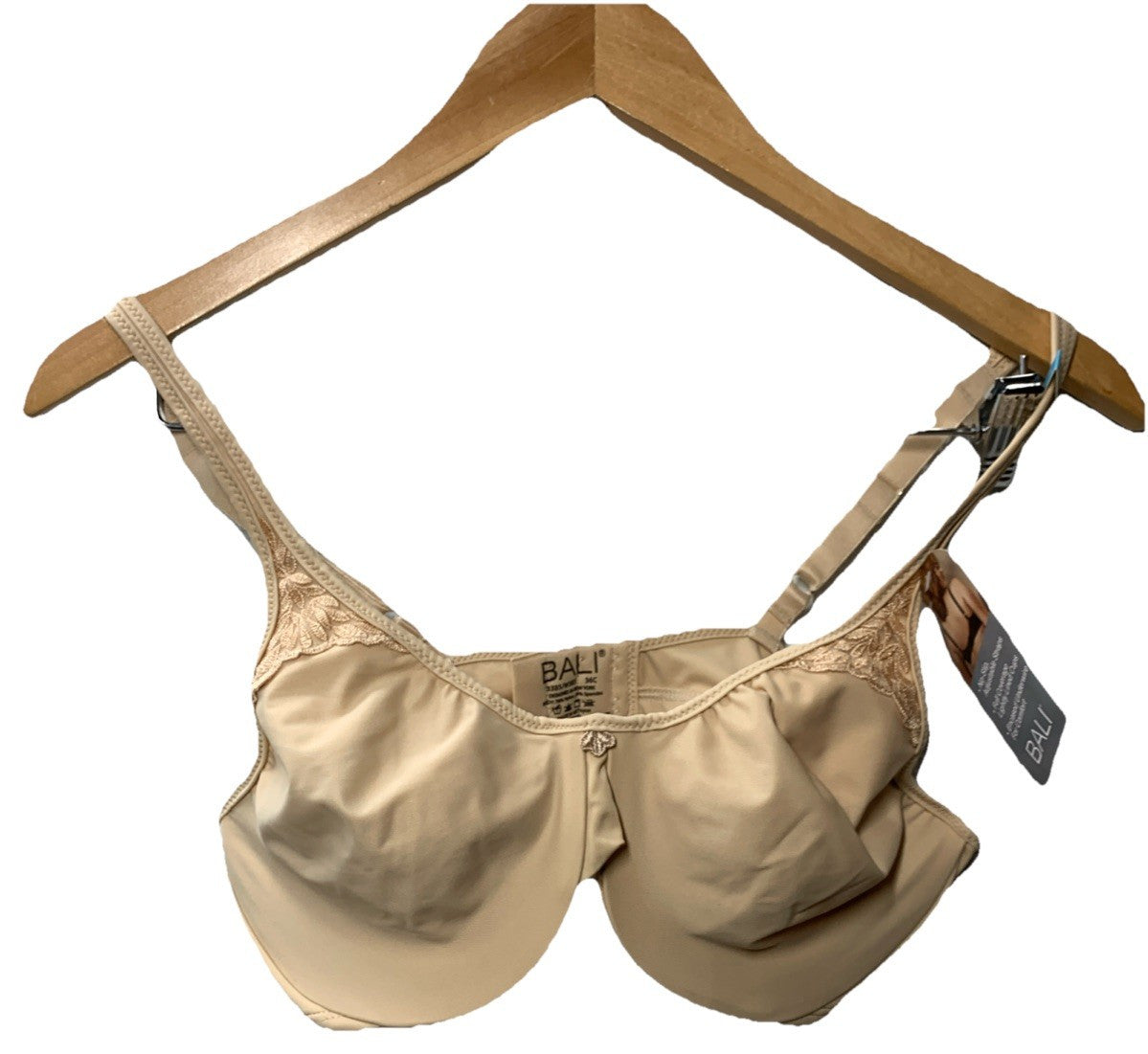 Bali DF3385 Passion for Comfort Seamless Minimizer Underwire Bra Size 36C Beige
