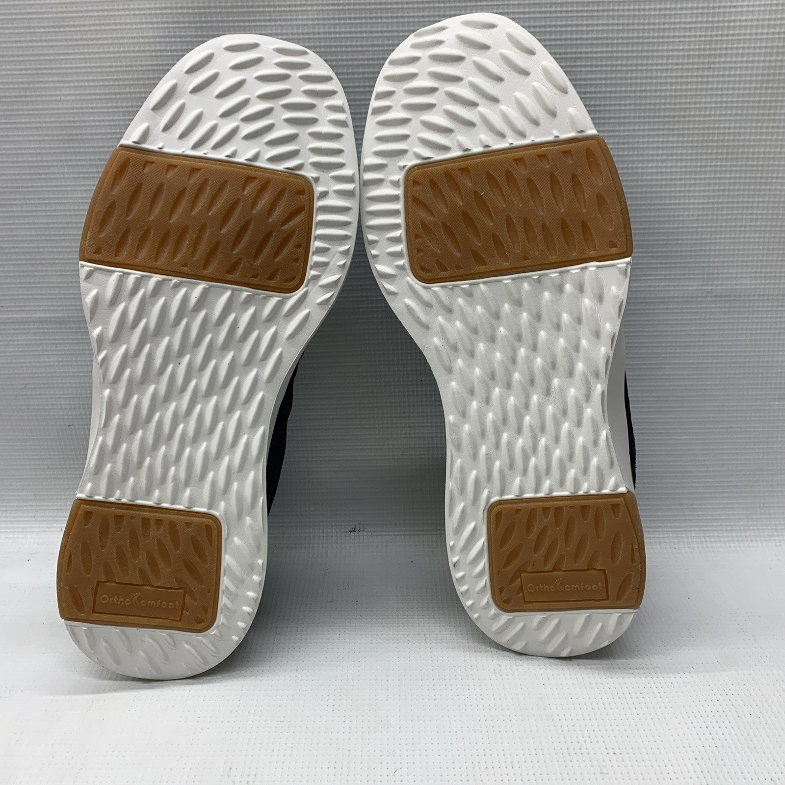 OrthoComfoot Men's Orthopedic Slip On Loafers Walking Shoes with Arch Navy 11