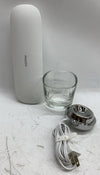 Philips Sonicare Diamond Clean Glass Cup Silver Charging Base Charging Case USED
