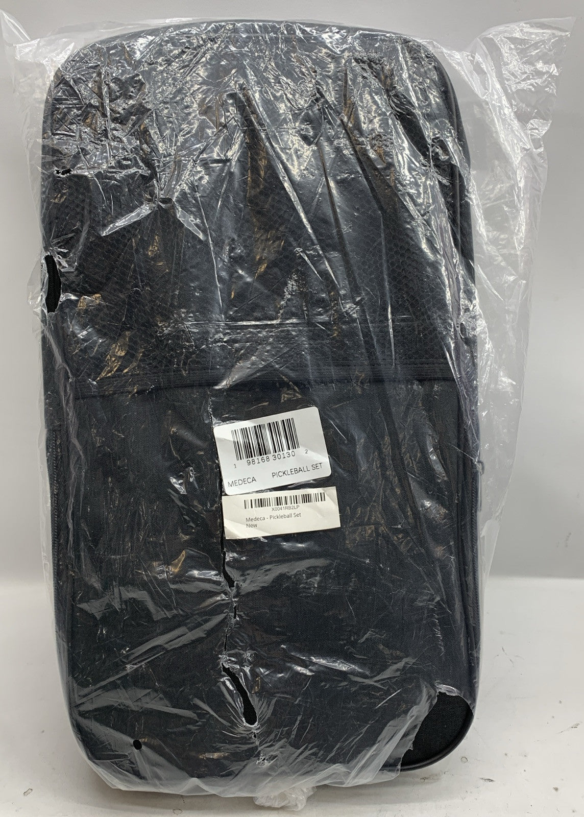 Medica Pickleball Set Blue Red with Carry Bag, 4 Indoor Pickle Balls- 2 Paddle