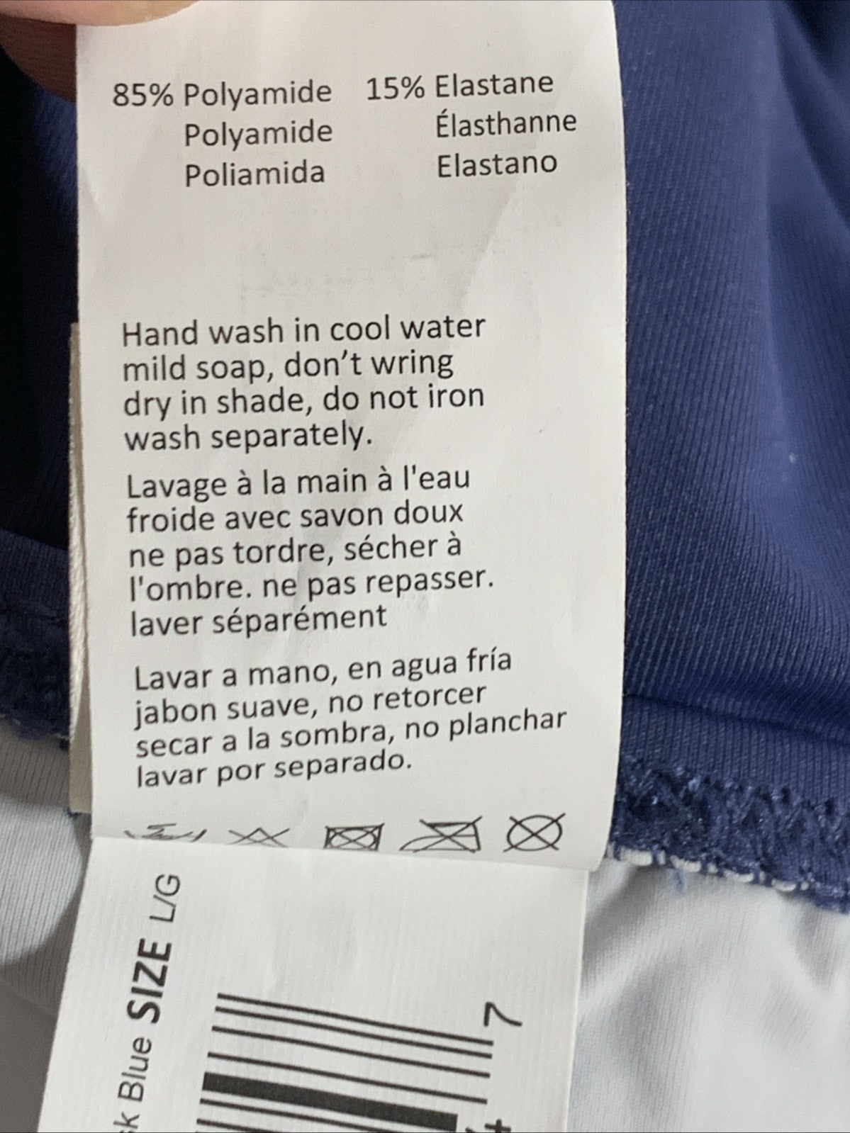 Flirtt Gottex Solids Scoop Neck Adjustable One Piece Swimsuit Size L Dusk Blue