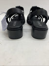 Women Sandals Aerosoles Dapper Sandal 8.5 Black Buckle Low Block Heel Square Toe