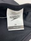 Speedo Women's Pro LT Bathing Suit Black Size 24 One Piece Swimwear Pull On
