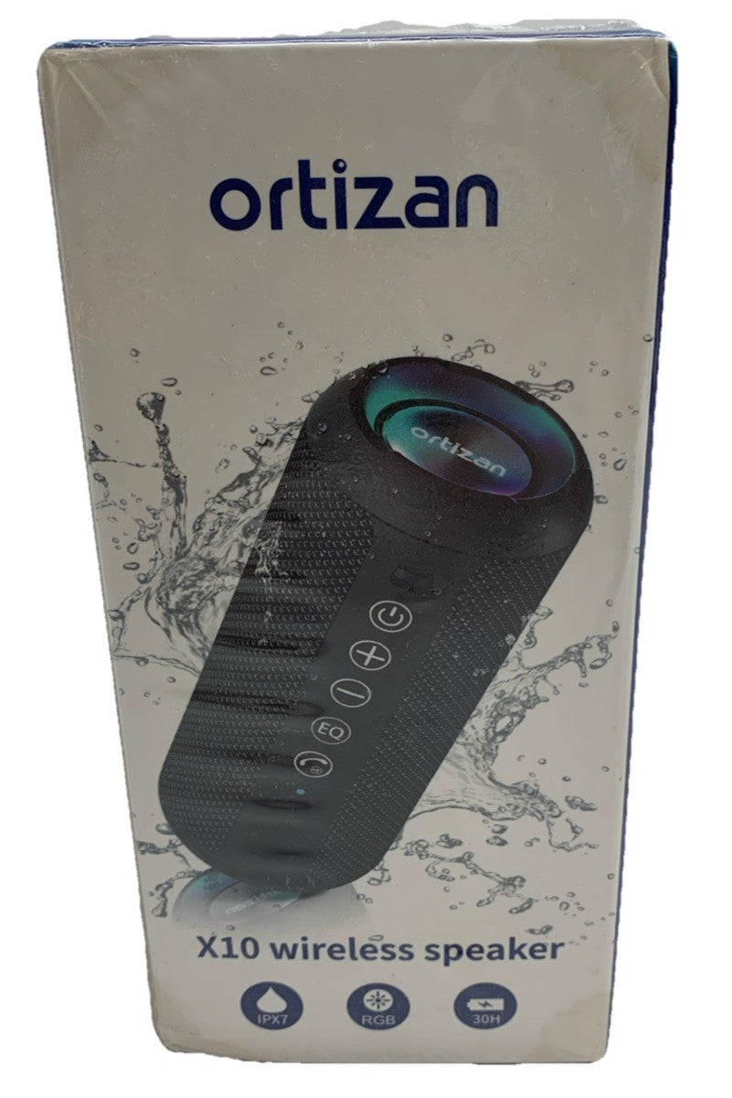 Ortizan X10 Portable Waterproof Wireless Bluetooth Speaker Type-C Port EQ Switch