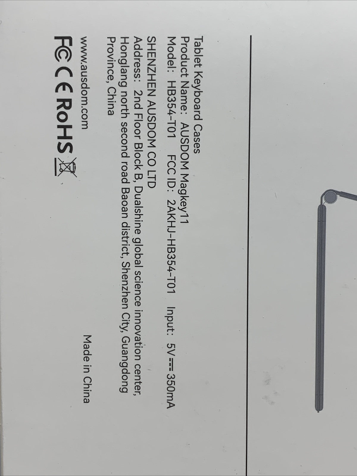 AUSDOM iPad Pro 11 Case Black with Keyboard 4th/3rd/2nd/1st Generation Magkey 11