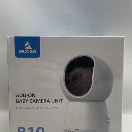 NexiGo B10 Add-On Baby Camera Unit, 720P HD Resolution, 2-Way Audio, Pan-Tilt