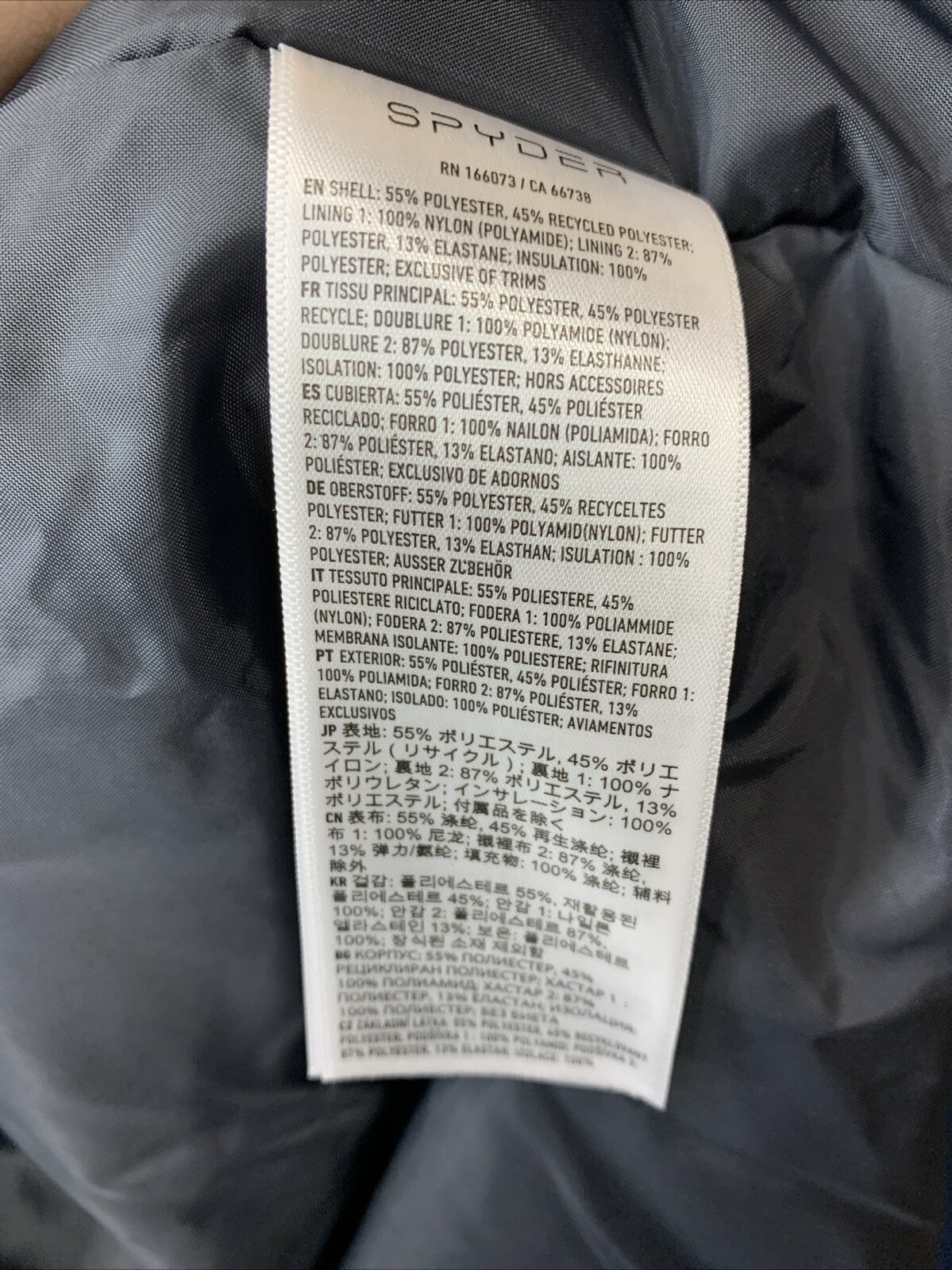 Spyder Turner Jacket Boys Size XL Long Sleeve 205374 Waterproof with Chest Pocke