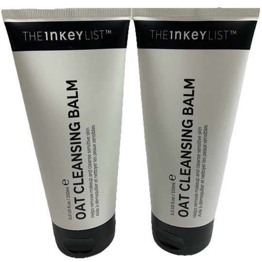 Lot of 2 THE INKEY LIST Oat Cleansing Balm 5.0 Oz/150ml Dissolves Makeup Cleanse