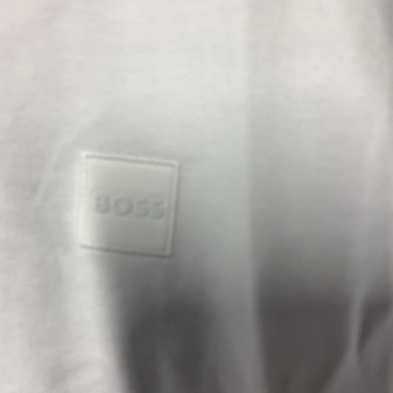 Boss Hugo Boss Men's Slim Fit Stretch Short Sleeve Polo Shirt XL White Collared