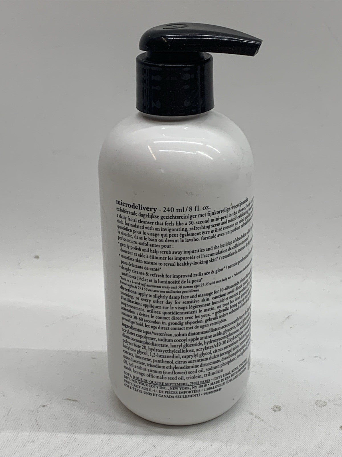 Philosophy Microdelivery Exfoliating Daily Facial Wash 8oz/240ml Brighten Smooth