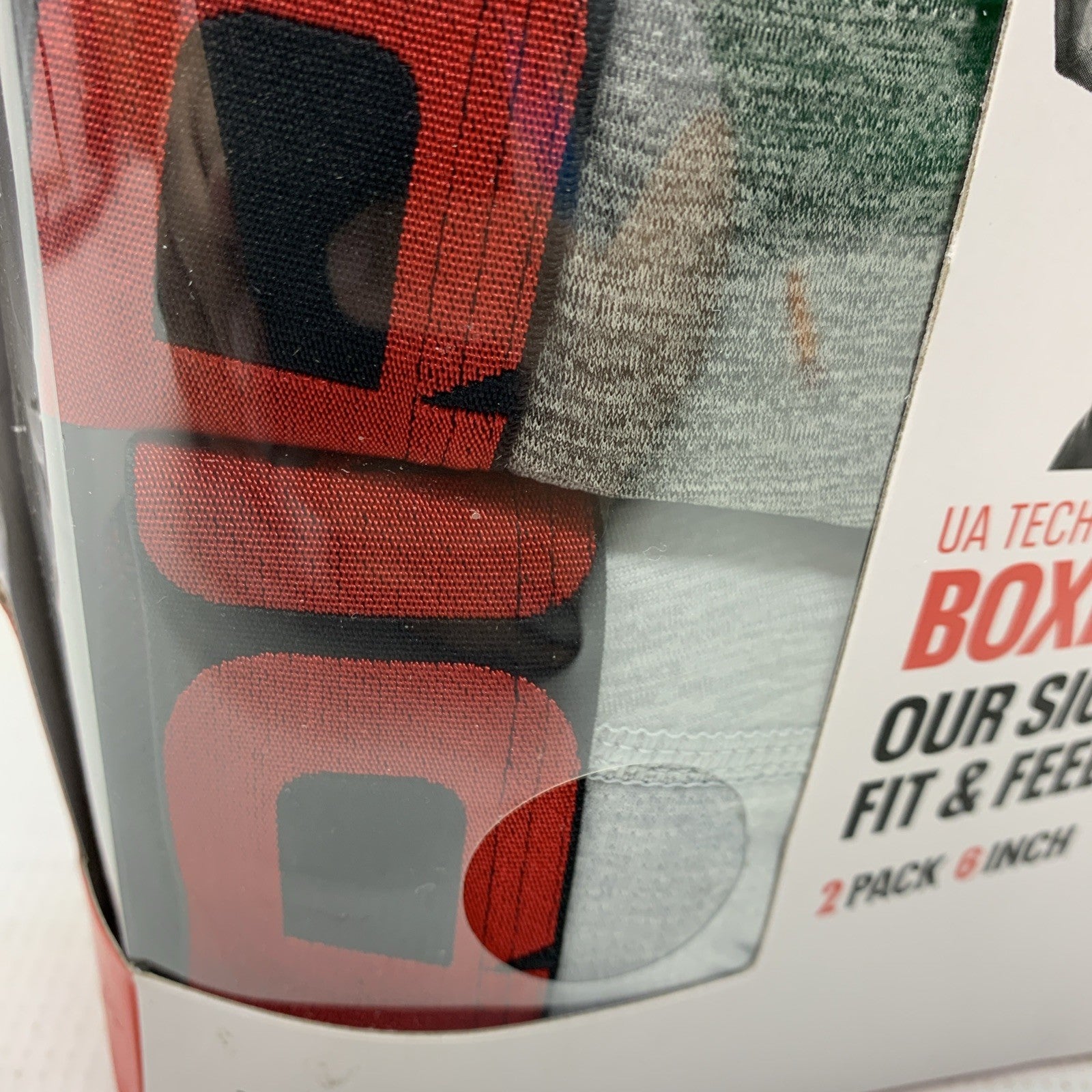 Men's Under Armour 2-Pack UA Tech 6-inch Boxerjock Boxer Briefs 5XL Fit & Feel