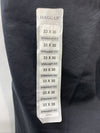 Haggar Men's Black Straight Fit Flat Front Dress Long Pants Size 33Wx30L