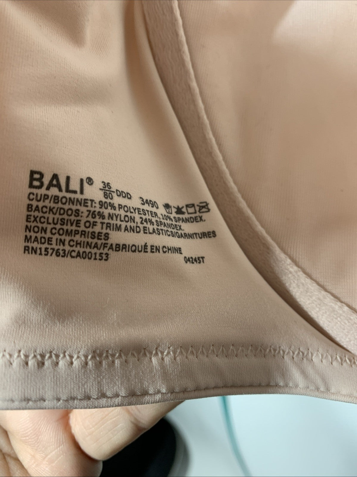 Bali DF3490 Passion for Comfort Breathable Minimizer Underwire Bra Size 36DDD