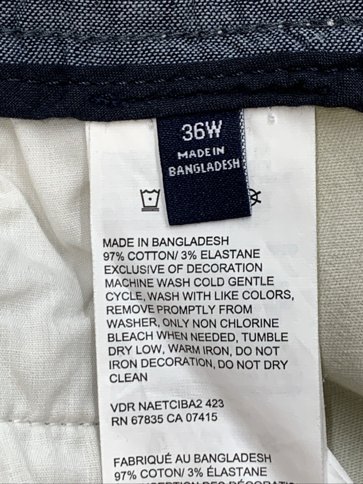 NAUTICA Stretch Twill Classic Fit Performance Deck Shorts Stone 36Wx6L B81003